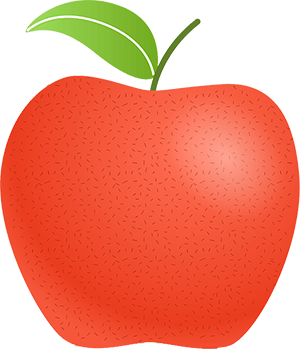 A red apple