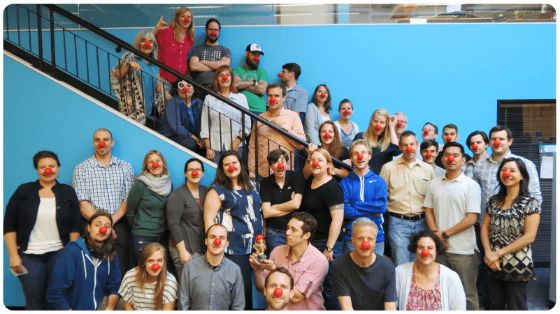 A photo of the Learning.com team.