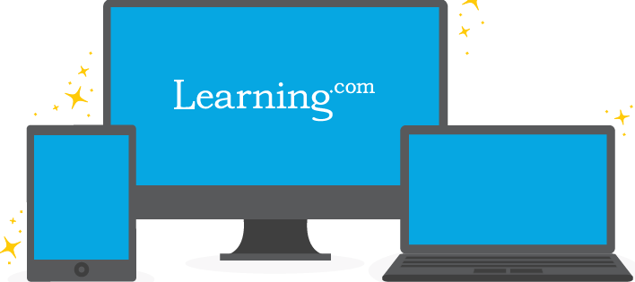 Learning.com displayed on a desktop, laptop and tablet device