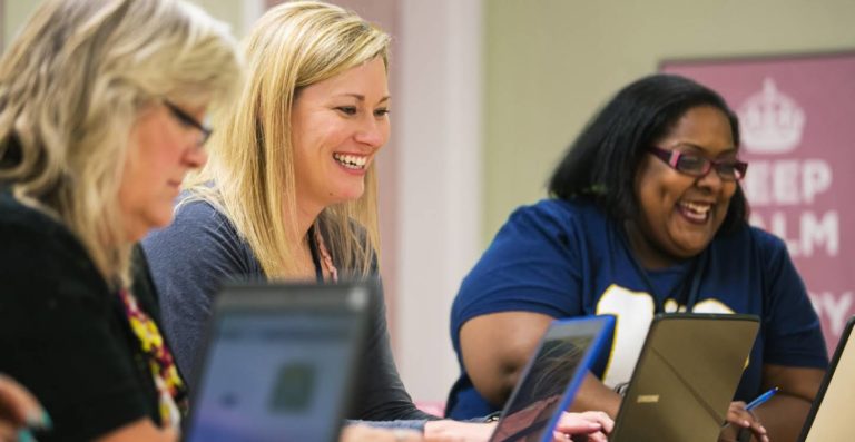 Photo of teachers in training