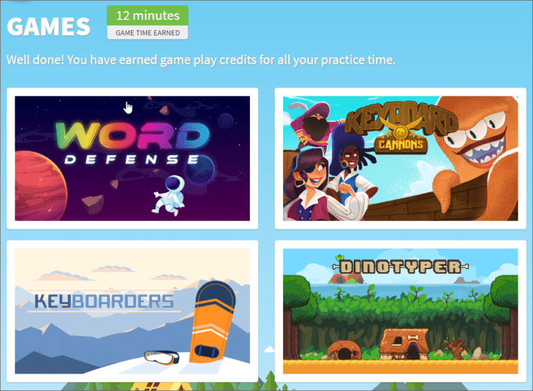 New Adaptive Keyboarding Games - Online Training Center