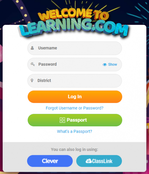 Learning.com Login Preview