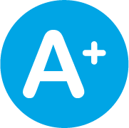 Illustration of a document with A+ circled.
